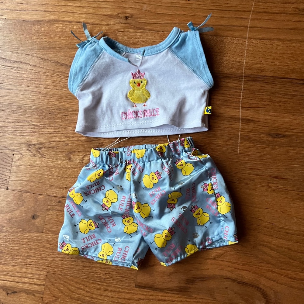 Build a bear chicks rule pajamas